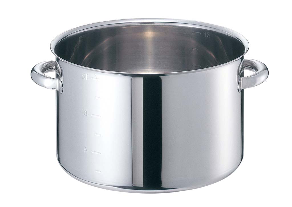 ●サイズ外径：500(mm)底径：450(mm)●内寸φ480(mm)深さ：350(mm)●重量：8.7kg●容量：63L●板厚：1.0(mm)●材質SUS316(18%クローム・14%ニッケル・3%モリブデン)●電磁調理器：200V●本体には耐久性に優れたモリブデン(SUS316)を採用。さらに耐腐蝕性を高める為、ミラー仕上げにしました。●熱を平均に伝える極厚底のボディーは、電磁調理器に最適。もちろん全ての熱源に対応します。●鍋の内面に計量メモリを採用。スムーズな調理行程をサポートします。●美しく輝くミラー仕上げの極厚ボディはモリブデンが添加された最高レベルの耐久性。あらゆる熱源に対応。●酸・アルカリ・塩分・高温・衝撃・摩耗。業務用の鍋にかかる負担は計り知れず、これが毎日続きます。モリブデンジ2は耐腐食性・耐久性を極限まで追求したSUS316を採用。板厚3.0mmの極厚底が業務用の高火力・高出力を受けとめ、過酷な使用に耐え抜きます。●200V電磁調理器は非常にパワーがある為、鍋の変形防止・安全面からボリュームは中以下で、鍋の状態、内部の温度には細心の注意をお願いします。※商品画像はメーカー提供の代表画像を使用しております。複数掲載の画像でも、単品販売の場合がございます。サイズ・カラー・型番・付属品等は商品名・商品説明欄をご確認ください。※製造時期により、パッケージや商品の規格が異なる場合がございます。予めご了承ください。ご不明点などございましたらいつでもお気軽にお問い合わせくださいませ。