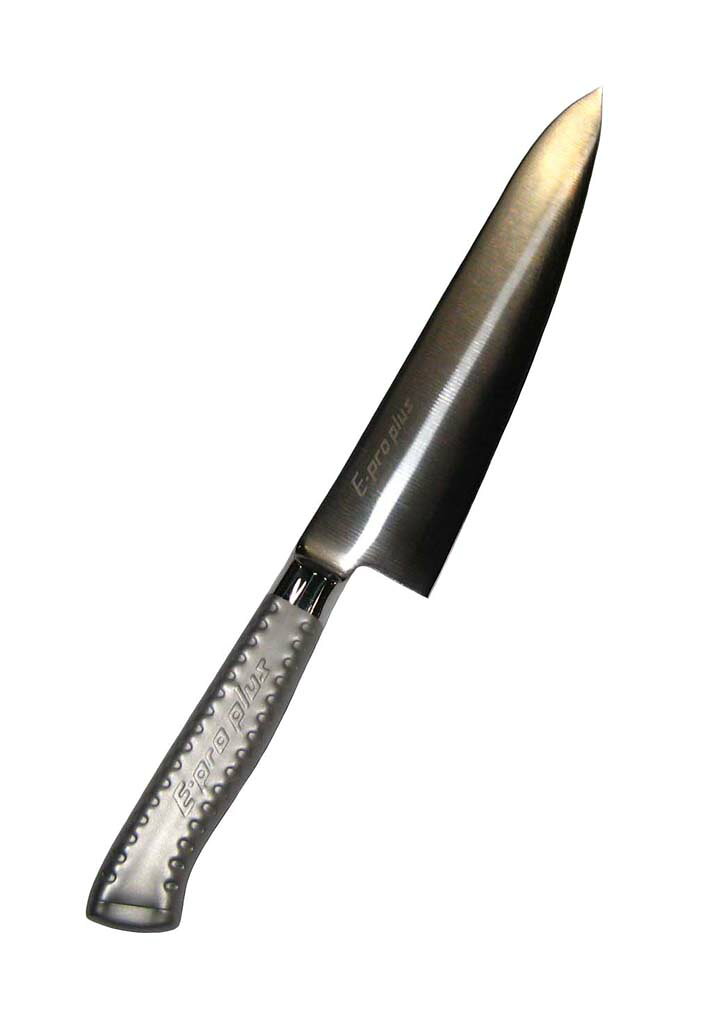 ●サイズ全長：340(mm)●重量：150g●板厚：背:2.0(mm)●材質ブレード：モリブデンバナジューム鋼ハンドル：18-8ステンレススチール●洗浄機：不可●消毒保管庫：使用可●検定証印等：HACCP●刃渡り：21cm●ブレード部：耐久性に優れたモリブデンバナジューム鋼職人による手砥ぎ刃付●ハンドル部：18-8ステンレススチールモナカ構造握り易いフィット感のある特殊形状●切れ味最高ハンドルのフィット感は絶妙かつ衛生的●両刃●背厚：2.0mm※商品画像はメーカー提供の代表画像を使用しております。複数掲載の画像でも、単品販売の場合がございます。サイズ・カラー・型番・付属品等は商品名・商品説明欄をご確認ください。※製造時期により、パッケージや商品の規格が異なる場合がございます。予めご了承ください。ご不明点などございましたらいつでもお気軽にお問い合わせくださいませ。