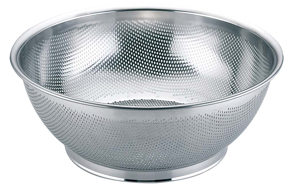 【在庫限り】UK 18-8 パンチング 浅型ザル 55cm 業務用 8783500