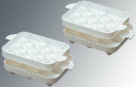 【在庫限り】製氷器 まるまる氷 小(2ケ組)PC製 業務用 8839600