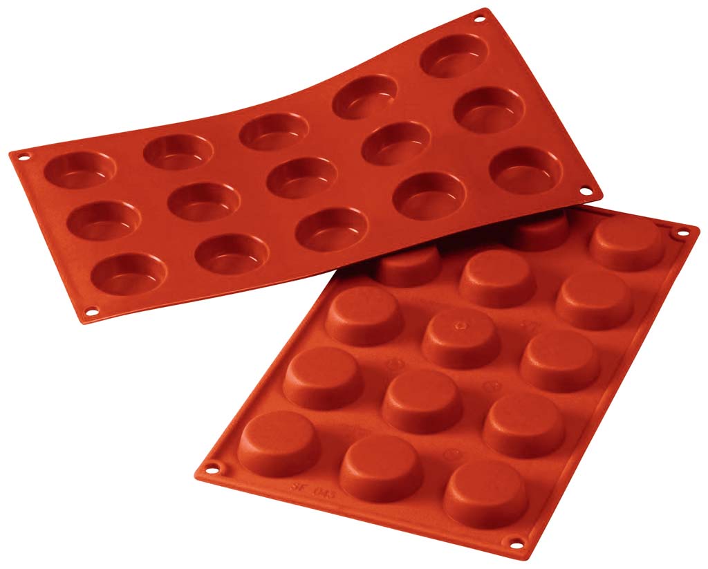 Cake Forms - シリコマート シリコンフレックス フランモールド40(15ヶ取)SF043 業務用 0558140