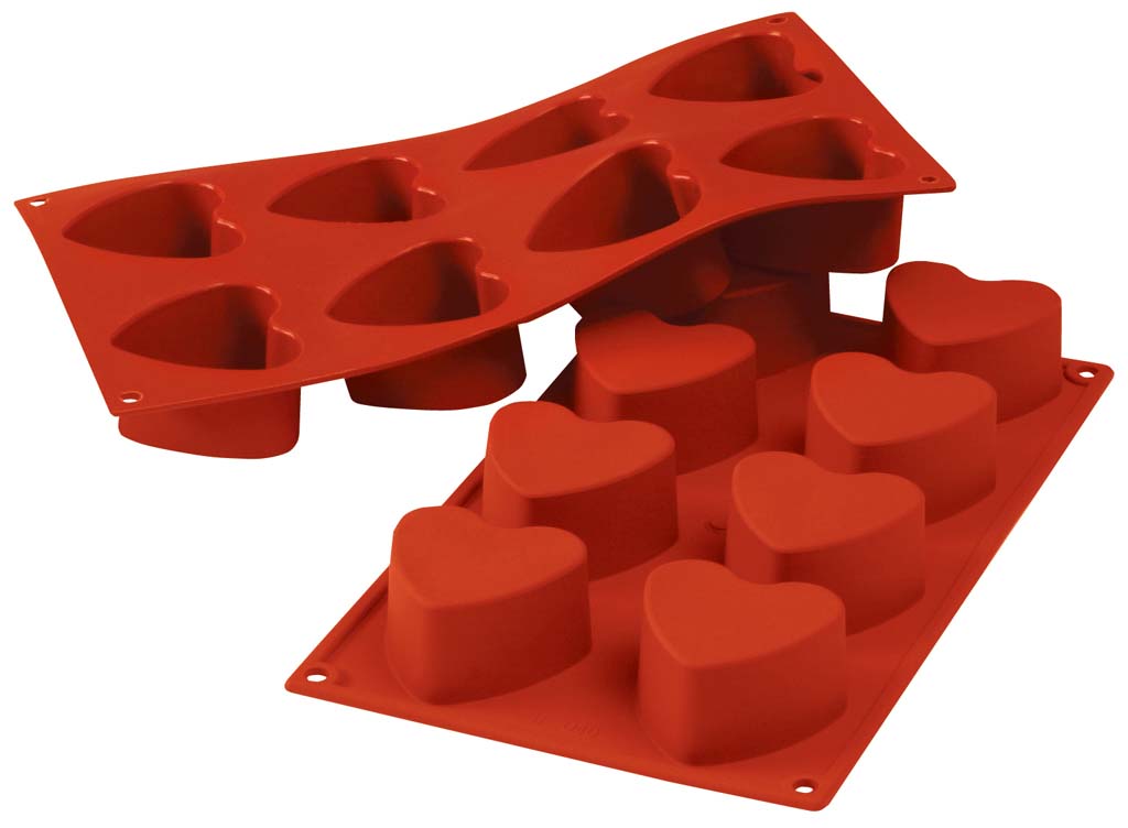 シリコマート シリコンフレックス ハート(8ヶ取)SF040 業務用 0558320