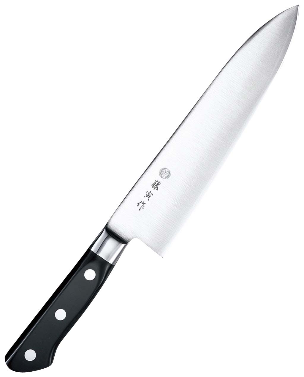 藤寅作 DP鋼(ツバ付)洋出刃 FU-815 24cm 業務用 0595701