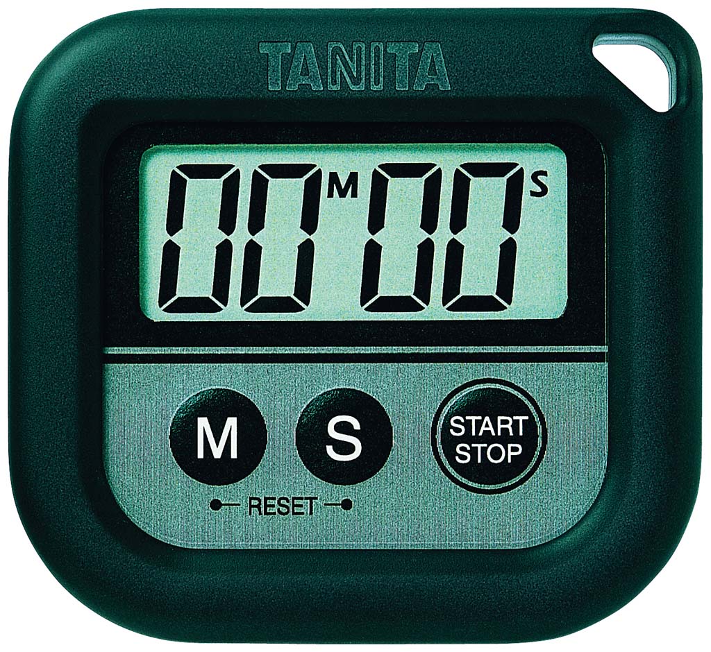 タニタ 丸洗いタイマー 100分計 TD-376N ブラック 業務用 0859910