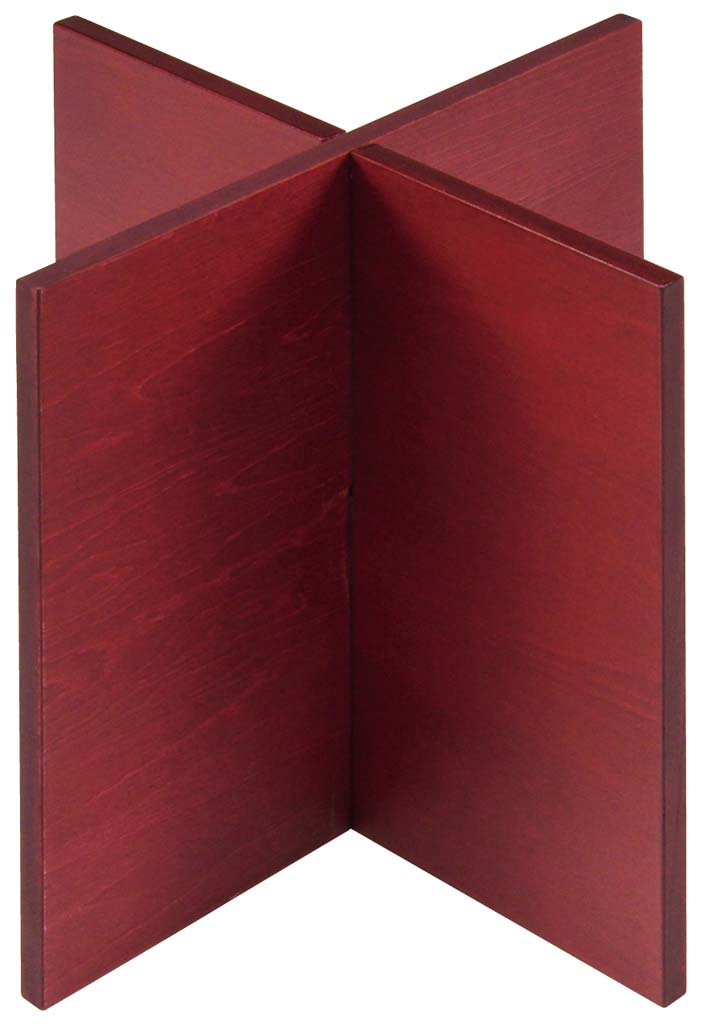 Other - 木製 組立十字スタンド 赤 200×200×200mm 業務用 1026080