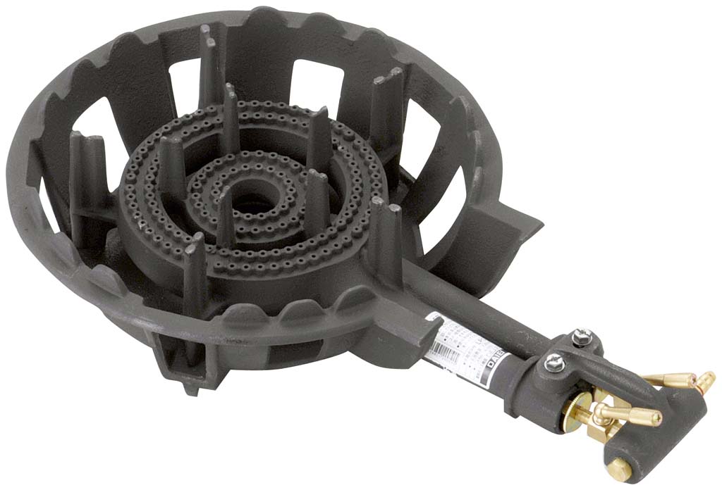 ガスコンロ 2重(羽根ナシ)DE-21nSC 13A 業務用 1120310