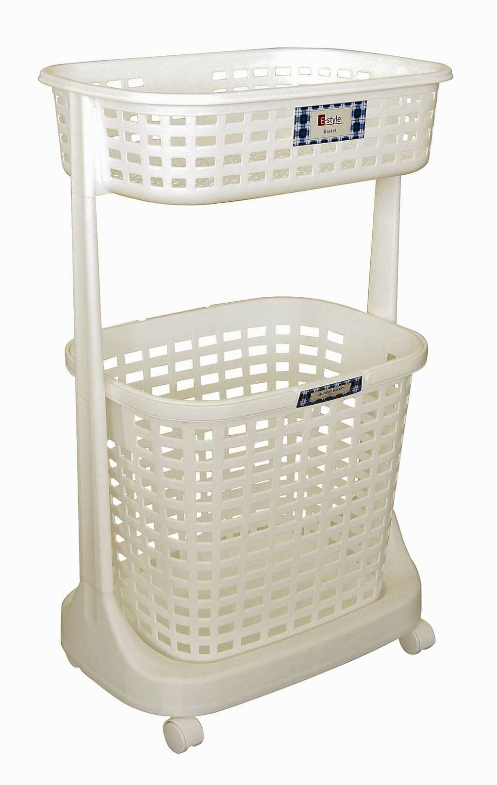 ランドリーバスケット2段 SW-1082 業務用 1131510