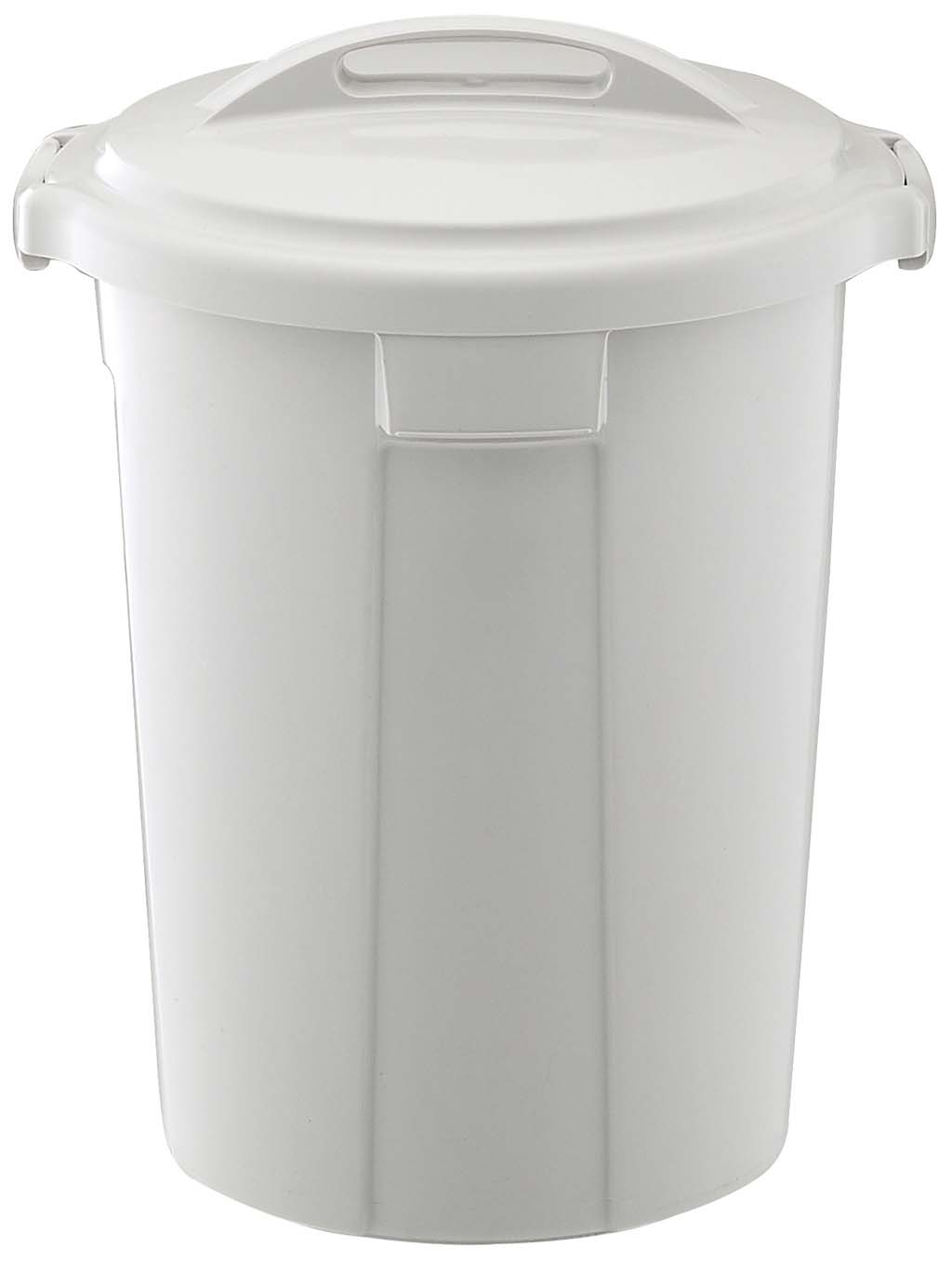 Dustbins - 新ベルク 丸型ポリペール グレー 45N 本体 PP製 業務用 1193610