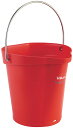 ヴァイカン ハイジーンバケット 12L 本体 56864 レッド 業務用 1275300