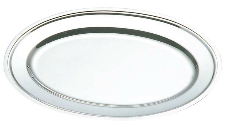 【在庫限り】IKD 18-8 平渕 小判皿 10インチ 業務用 1414100(3.0)