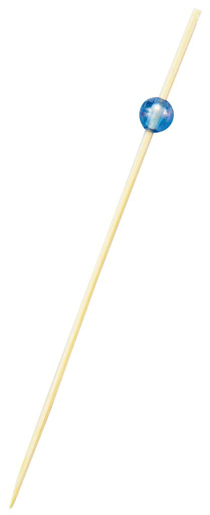 ●型番：09493●サイズ全長90(mm)玉約6(mm)串約1.7(mm)●重量：0.24g●材質竹(串)アクリル(玉)●抗菌：なし●オーブン：不可●レンジ：不可●食器乾燥機：不可●洗浄機：不可●消毒保管庫：不可●撥水加工：なし●防カビ加工：なし●防虫・防ダニ加工：なし●防臭加工：なし●UV加工：なし●防炎加工：なし●製造生産国：中国●カラフルなビーズ玉をあしらった飾り串です。パーティーでのオードブルに彩を添えます。※商品画像はメーカー提供の代表画像を使用しております。複数掲載の画像でも、単品販売の場合がございます。サイズ・カラー・型番・付属品等は商品名・商品説明欄をご確認ください。※製造時期により、パッケージや商品の規格が異なる場合がございます。予めご了承ください。ご不明点などございましたらいつでもお気軽にお問い合わせくださいませ。