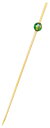 竹製 ビーズピックス 9cm グリーン(50本入)09497 業務用 1534800