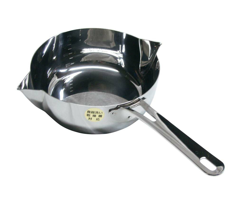 MA 18-0 共柄 デンジ 両カラス口パン(目盛付)16cm 業務用 1658800