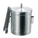 K 18-8 アイスバケット(トング付)5L 業務用 1876300