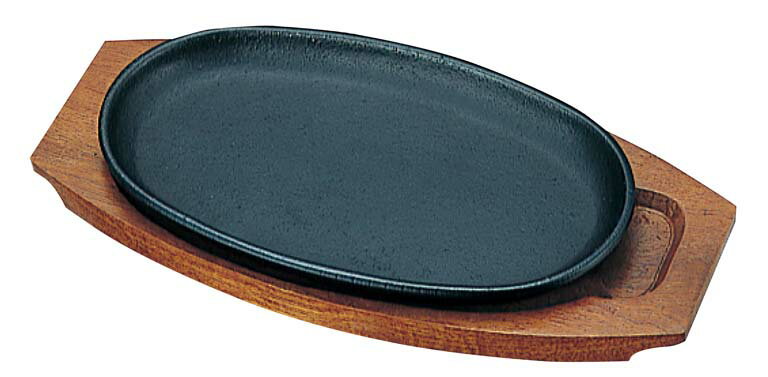 トキワ 鉄 ステーキ皿 301 小判 小 24cm 業務用 2034400