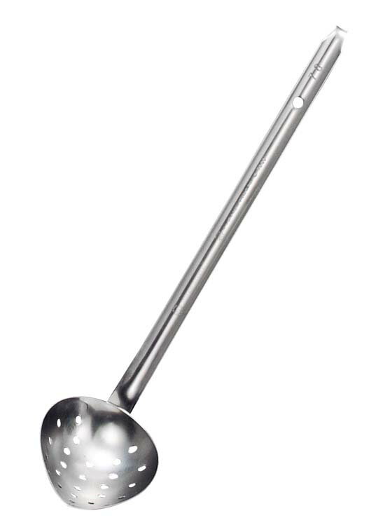 エコクリーン 18-8 縦口レードル 穴明 70cc 業務用 2277200