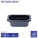 Thunder Group フードパン 1/9 深さ65/100mm 食洗機対応 頑丈なポリカーボネート製 業務用 ブラック(3)