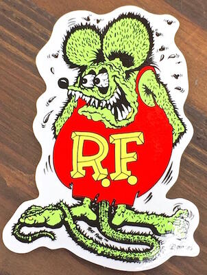 アメリカン雑貨 Rat Fink デカール S グリーン ステッカー-HS0527