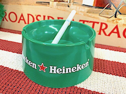 アメリカン雑貨 灰皿 アッシュトレイ Heineken ハイネケン Beer ビール パブ バー グッズ 店舗 ガレージ