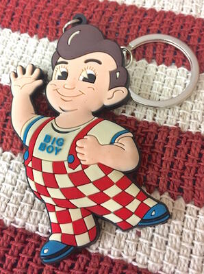 アメリカン雑貨 ラバーキーホルダー BIG BOY キーリング キーチェーン-AT0149のサムネイル