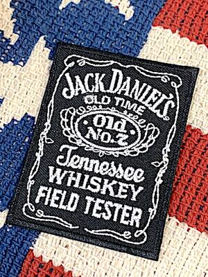 アメリカン雑貨 ワッペン アップリケ JACK DANIEL'S ジャックダニエル ウイスキー アイロンパッチ ファッション小物 カスタマイズ