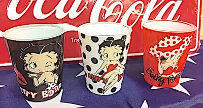 ベティ・ブープ アメリカン雑貨 Betty Boop ベティーブープ ベティちゃん グッズ ショットグラス 3P C ベティーちゃん-BS0130