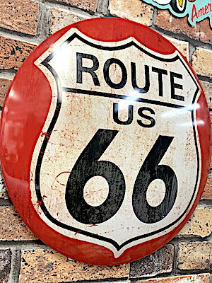 【ルート66】ROUTE66 グッズ アメリカン雑貨 ドームサイン ルート66 R...