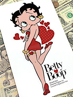 ベティちゃん グッズ ラージ サイズ ダイカット ステッカー Betty Boop 01 防水 デカール 車 バイク 屋外