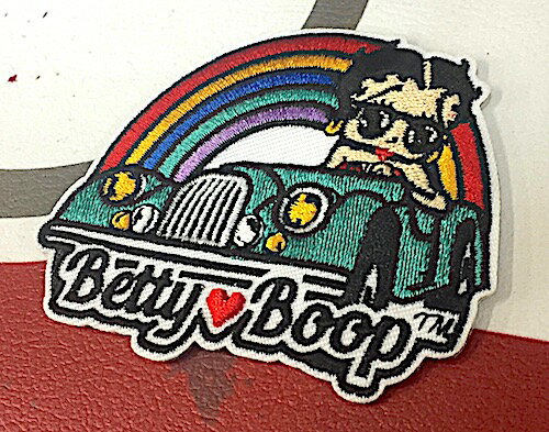アメリカン雑貨 ベティちゃん Betty Boop グッズ ワッペン アップリケ アイロンパッチ Betty カー ファッション小物 カスタマイズ ベティ・ブープ-SE0435