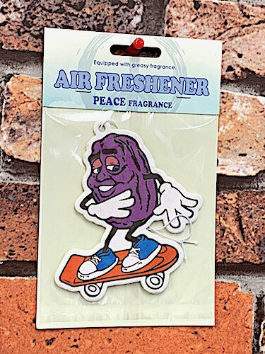 アメリカン雑貨 エアーフレッシュナー CALIFORNIA RAISINS カリフォルニアレーズン PEACE 芳香剤 カー用品 車用 車内