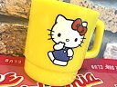 キティちゃん グッズ HELLO KITTY サンリオ ハローキティ プラマグ プラスチック マグカップ グラス YELLOW(3)