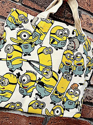 ミニオンズ グッズ アメリカン雑貨 コットンバッグ トートバッグ お弁当 ランチバッグ minions いっぱい