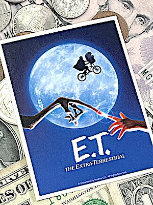 アメリカン雑貨 ステッカー E.T ロゴ 防水 スマホ デコレーション 映画 SF