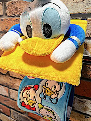 ディズニー グッズ アメリカン雑貨 ドナルドダック ぬいぐるみトイレットペーパーホルダーカバー トイレ用品のサムネイル