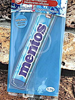 アメリカン雑貨 エアーフレッシュナー mentos mint 芳香剤 カー用品 車用 車内 バイク