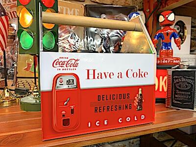 コカコーラ グッズ アメリカン雑貨 Coca Cola COKE ストレージキャディー A 小物入れ ペン立て 机 テーブル 工具箱 収納 置物 インテリア ディスプレイ