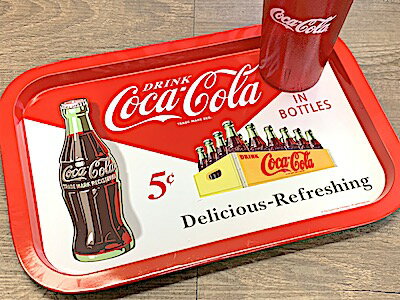 コカコーラ グッズ アメリカン雑貨 Coca Cola COKE レクタングル ティン トレイ プレート お盆 キッチン小物