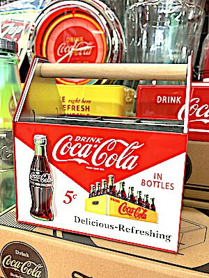コカコーラ グッズ アメリカン雑貨 Coca Cola COKE ストレージキャディー 2 小物入れ ペン立て 机 テーブル 工具箱 収納 置物 インテリア ディスプレイ