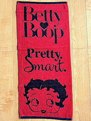 ベティちゃん グッズ アメリカン雑貨 Betty Boop フェイスタオル RED FACE
