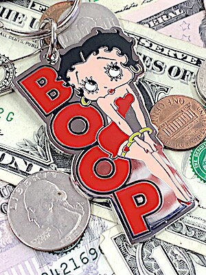 ベティちゃん グッズ アメリカン雑貨 Betty Boop ENAMEL キーホルダー キーリング キーチェーン バッグ 鍵 ファッション 小物