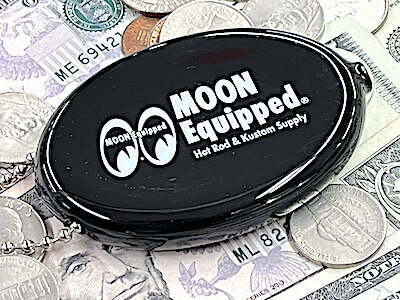 ムーンアイズ グッズ アメリカン雑貨 MOONEYES Equipped ラバー製 コインケース オーバル 小銭入れ キーホルダー キーチェーン