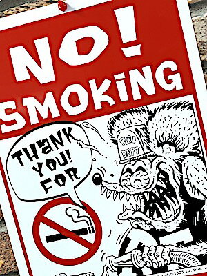 Rat Fink å ꥫ󻨲 åȥե ץ饹ååܡ NO SMOKING Ρ⡼ ر ݥ  Ź 졼 ǥץ쥤