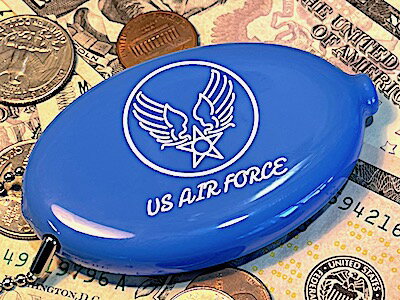 アメリカン雑貨 ラバーコインケース 小銭入れ U.S AIR FORCE ビリヤード キーホルダー アクセサリー エアーフォース 1