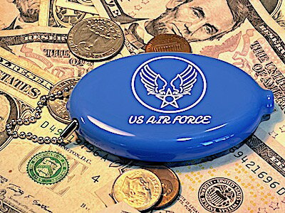 アメリカン雑貨 ラバーコインケース 小銭入れ U.S AIR FORCE ビリヤード キーホルダー アクセサリー エアーフォース 2