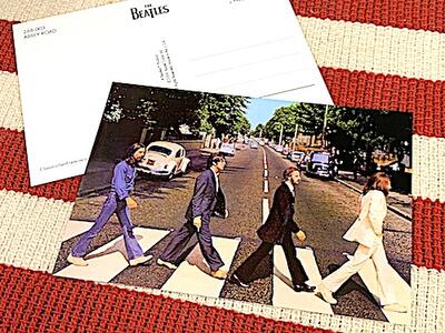 アメリカン雑貨 ポストカード THE BEATLES ビートルズ 絵はがき 手紙 ハガキ メッセージカード 洋楽 UK イギリス バンド アーティスト 外タレ