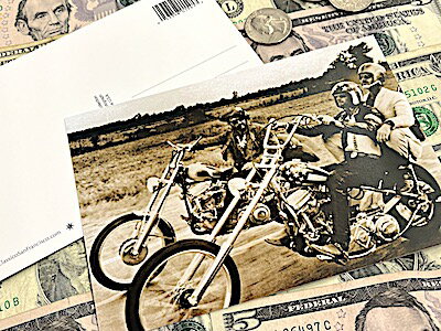 【TIME SALE】【定形郵便発送!送料無料!!】アメリカン雑貨 ポストカード Easy Rider イージーライダー 絵はがき 手紙 ハガキ メッセージカー...