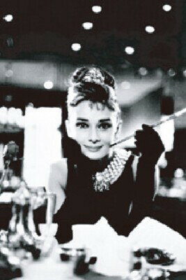 アメリカン雑貨 ポスター Audrey Hepburn Breakfast At Tiffany's mono オードリーヘップバーン おしゃれ雑貨 インテリア ディスプレイ