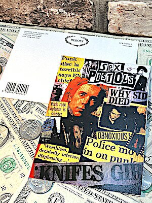 アメリカン雑貨 ポストカード SEX PISTOLS Cタイプ セックスピストルズ 絵はがき 手紙 ハガキ メッセージカード