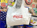 コカコーラ グッズ アメリカン雑貨 エコバッグ Coca Cola COKE rPET ECO BAG Lサイズ Enjoy WHITE 折り畳み コンパクト 大きめ ショッピングバッグ トートバッグ ショルダーバッグ ランチバッグ ランドリーバッグ アウトドア