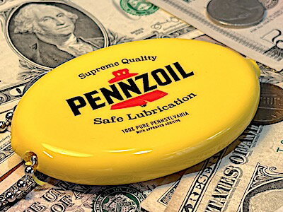 アメリカン雑貨 ラバーコインケース PENNZOIL RUBBER COIN CASE 小銭入れ キーホルダー アクセサリー アメリカンキャラクター